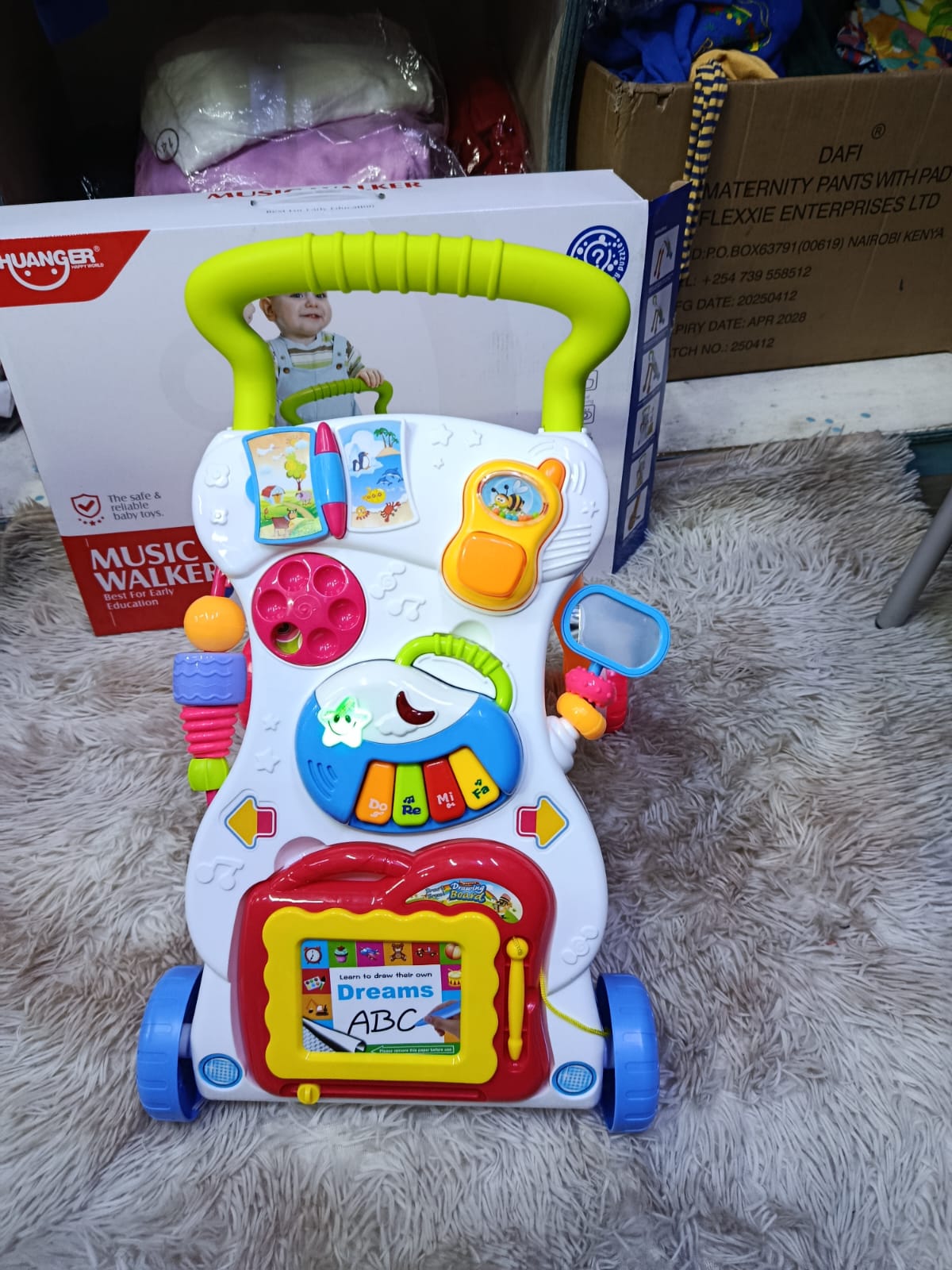 Fashion Musical Baby Walker/Push Walker-Multicolored