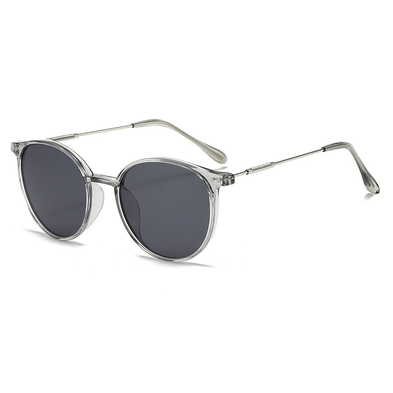 New Fashion Popular Men'S And Women'S Sunglasses Literary Retro Sunshade Sunglasses Round Frame Glasses Uv-Proof Sunglasses