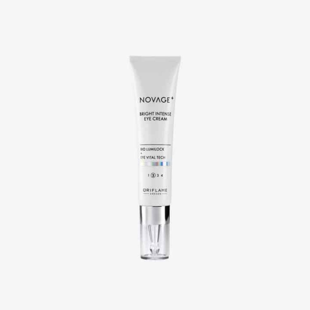 ORIFLAME NOVAGE BRIGHT INTENSE ROUTINE(FORMERLY KNOWN AS BRIGHT INTENSE)SET THAT CONTAINS SUPREME CLEANSER,DAY CREAM WITH 15SPF,NIGHT CREAM,SERUM AND EYE CREAM FOR A BETTER RESULTS.