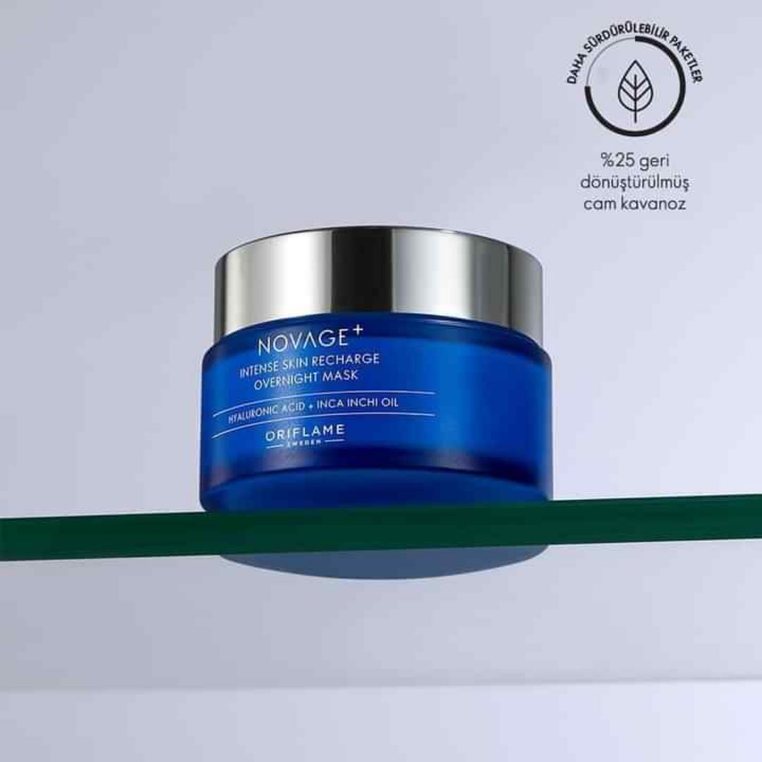 ORIFLAME NOVAGE INTENSE SKIN RECHARGE OVERNIGHT MASK FOR 8HOURS BEAUTY SLEEP IN A NIGHT THAT WILL RESTORE YOUR SKIN TEXTURE TO KEEP IT YOUTHFUL AND FLOWLESS