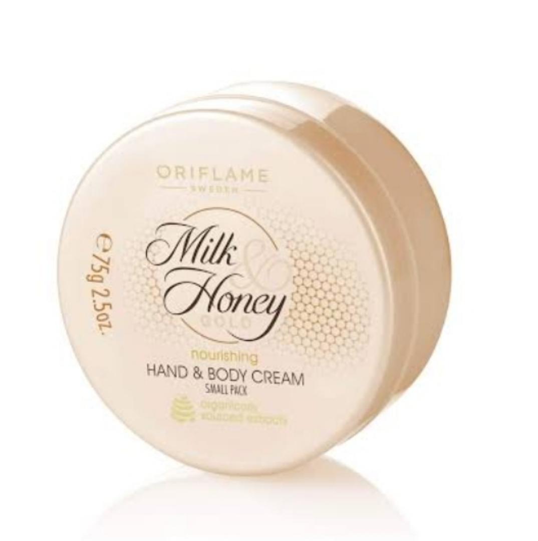 ORIFLAME MILK AND HONEY GOLD NOURISHING HAND AND BODY CREAM FOR A SMOOTH,HEALTHY, AND SOFT SKIN