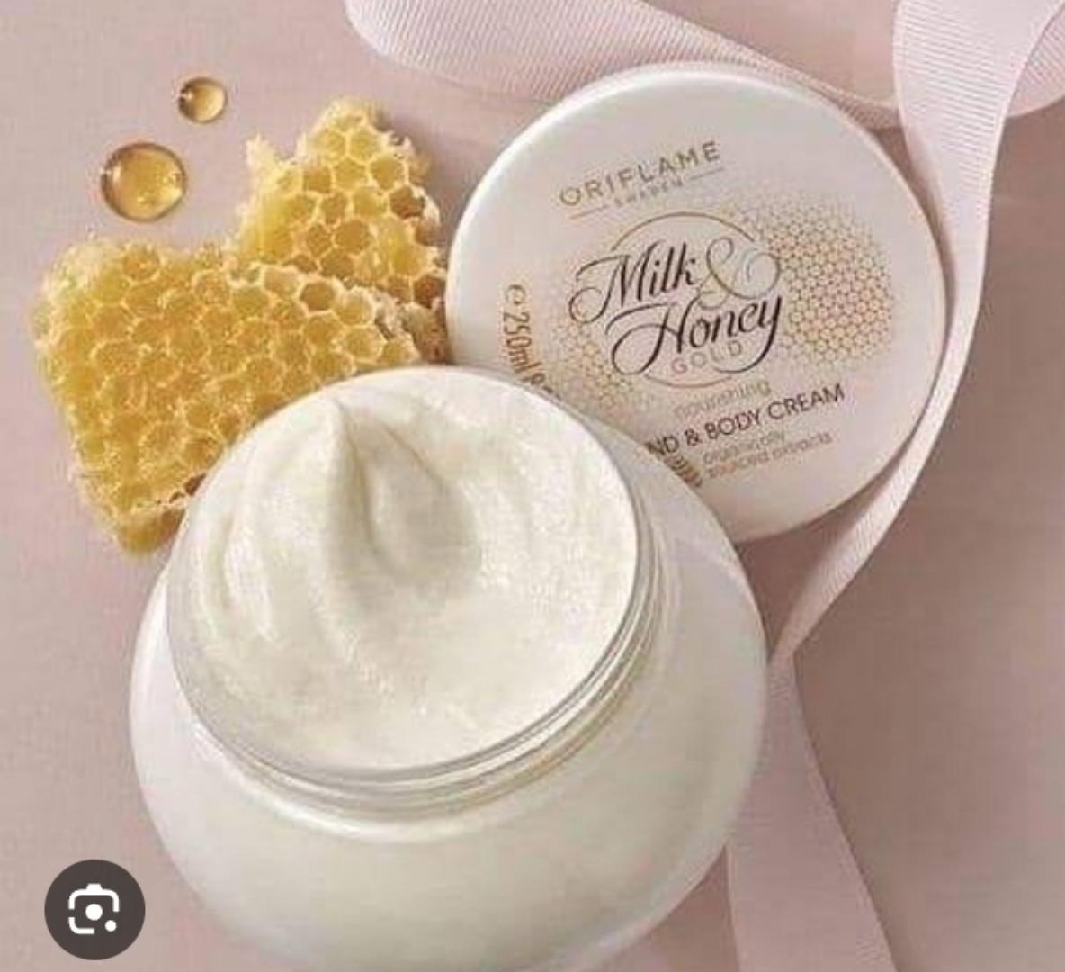 ORIFLAME MILK AND HONEY GOLD NOURISHING HAND AND BODY CREAM FOR A SMOOTH,HEALTHY, AND SOFT SKIN