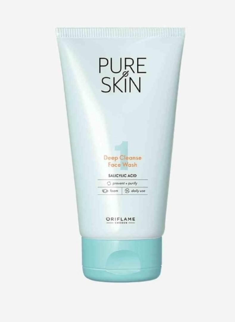 Pure Skin Deep Cleanse Face Wash is a gel cleanser for blemish-prone skin or oily skin that effectively removes impurities and reduces excess shine, while helping prevent new blemishes from forming. I