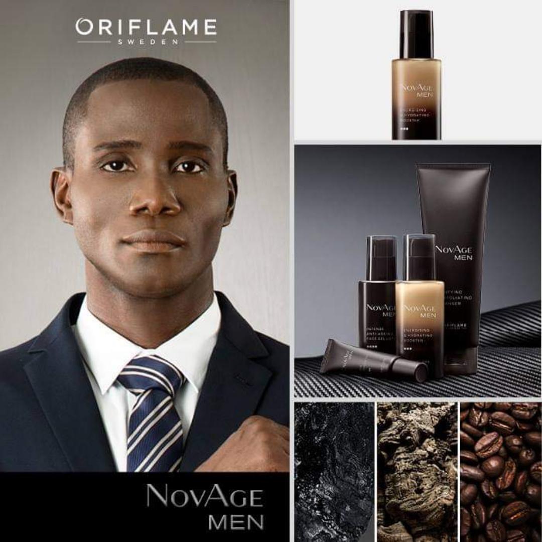 Oriflame Novage Men set.Anti-ageing skin care set engineered specifically for men's skin to fight signs of ageing and tiredness, to achieve fresher, younger-looking and smoother skin