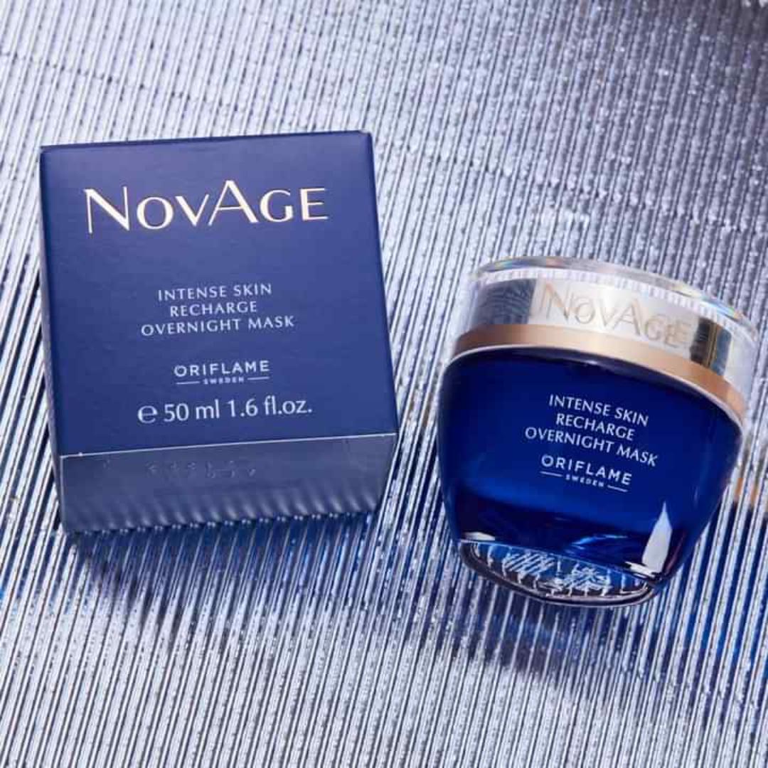 ORIFLAME NOVAGE INTENSE SKIN RECHARGE OVERNIGHT MASK FOR 8HOURS BEAUTY SLEEP IN A NIGHT THAT WILL RESTORE YOUR SKIN TEXTURE TO KEEP IT YOUTHFUL AND FLOWLESS