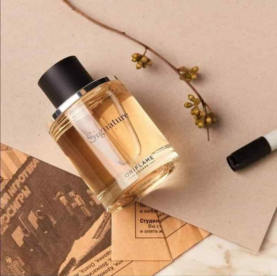 ORIFLAME SIGNATURE MAN PERFUME.WOODY & FRUITY OUTSTANDING PERFUME FOR AN OUTSTANDING MAN THAT WILL LAST THE WHOLE DAYRepresenting a man of creativity and culture. Woody and fruity Signature is a fragr
