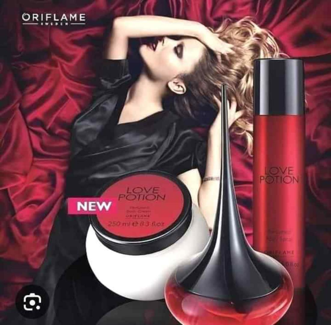 ORIFLAME LOVE POTION PERFUME FOR WOMEN WITH FIVE MAIN ACCORDS THAT MAKES IT SO OUTSTANDING FOR A GREAT ALL DAY LONG SCRNT OF THE DAY.