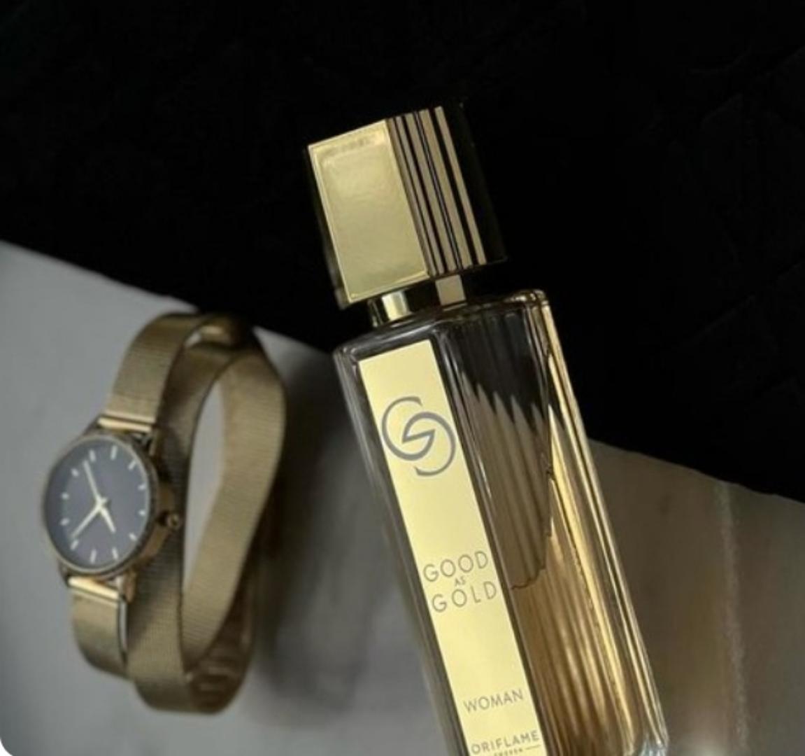 ORIFLAME GOOD AS GOLD WOMAN PERFUME.The exclusive Glow Accord is full of volume and glows with golden beauty to magnify you. Crafted with the solar petally note of Orange Blossom that you know and lov