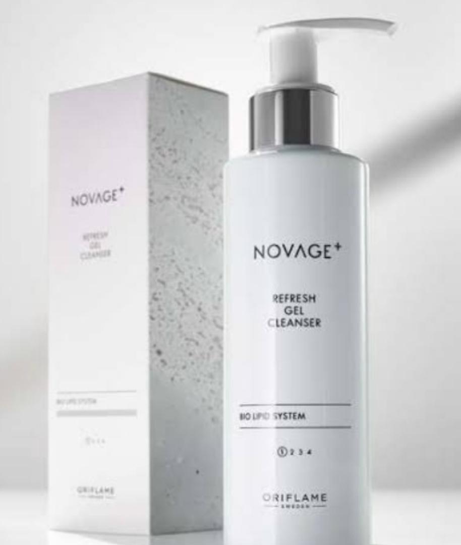ORIFLAME NOVAGE + REFRESH GEL CLEANSER FACE WASH. Refreshing cleansing gel formulated to maintain barrier protection and hydration. Transforms into a soft foam when combined with water. Formulated to