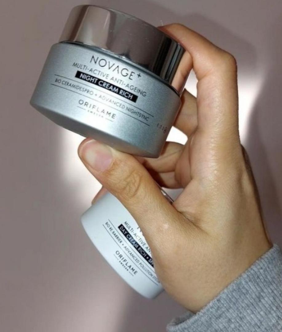 ORIFLAME NIGHT MULTI-ACTIVE ANTI-AGEING BRIGHT INTENSE CREAM.helps activate and boost the skin barrier’s overnight repair and recovery functions to target multiple signs of ageing, reducing fine lines