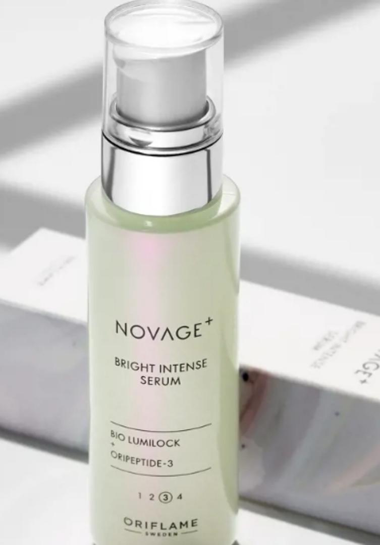 ORIFLAME NOVAGE SERUM BRIGHT INTENSE.Reduces hyperpigmentation and dark spots, brightens and evens the skin tone, and reduces the appearance of fine lines and wrinkles