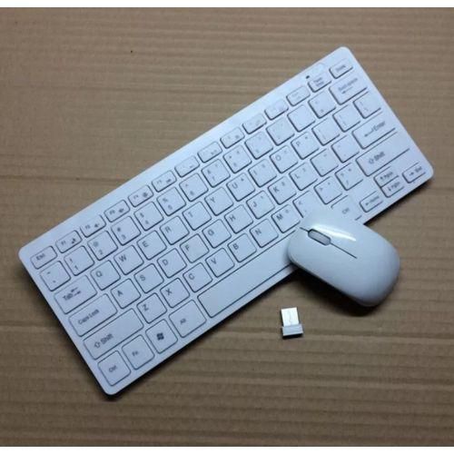Smart Tv, Android Wireless Keyboard + Mouse- White