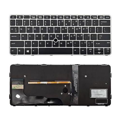 hp elitebook 820 g3 replacement NON Backlit Keyboard Compatible with 725 G3 725 G4 820 G4 Black