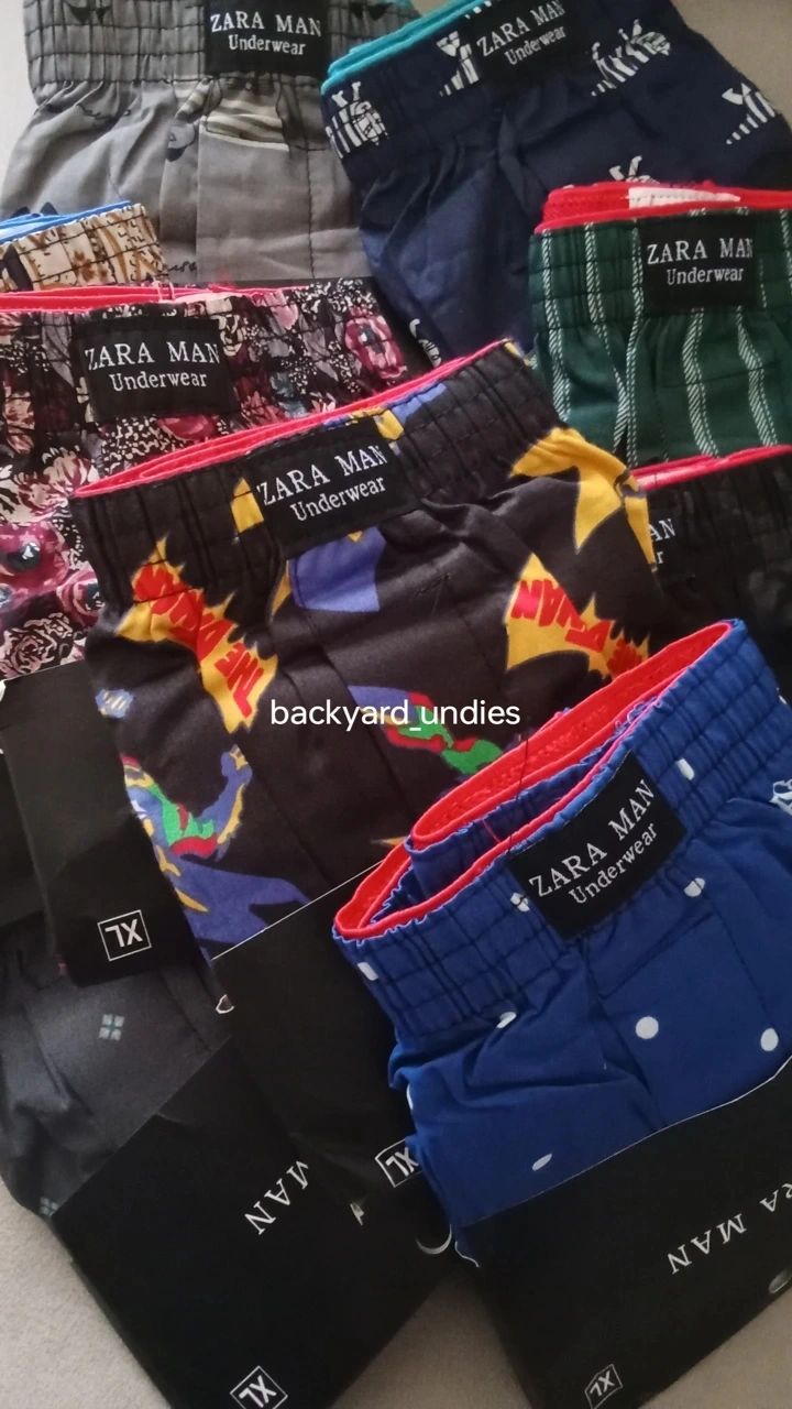 3PACK Assorted High Quality Men Breathable Zara Underwear Fashion Colourful Printed Pure Cotton Comfortable Boxers Briefs