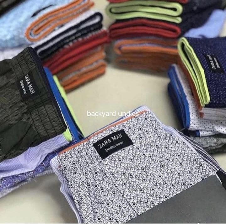 3PACK Assorted High Quality Men Breathable Zara Underwear Fashion Colourful Printed Pure Cotton Comfortable Boxers Briefs