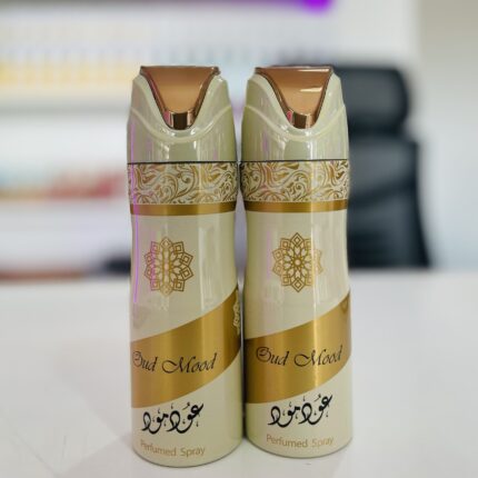 Lattafa Oud Mood Deodorant 200Ml Perfumed Body Spray Original Suitable For Men and Women Unisex Oud Mood Body Spray By Lattafa