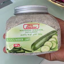 Skin Doctor Cucumber Face & Body Whitening Scrub - 500ml - Natural Care Skin Doctor Whitening Scrub For Face &Body - Cucumber