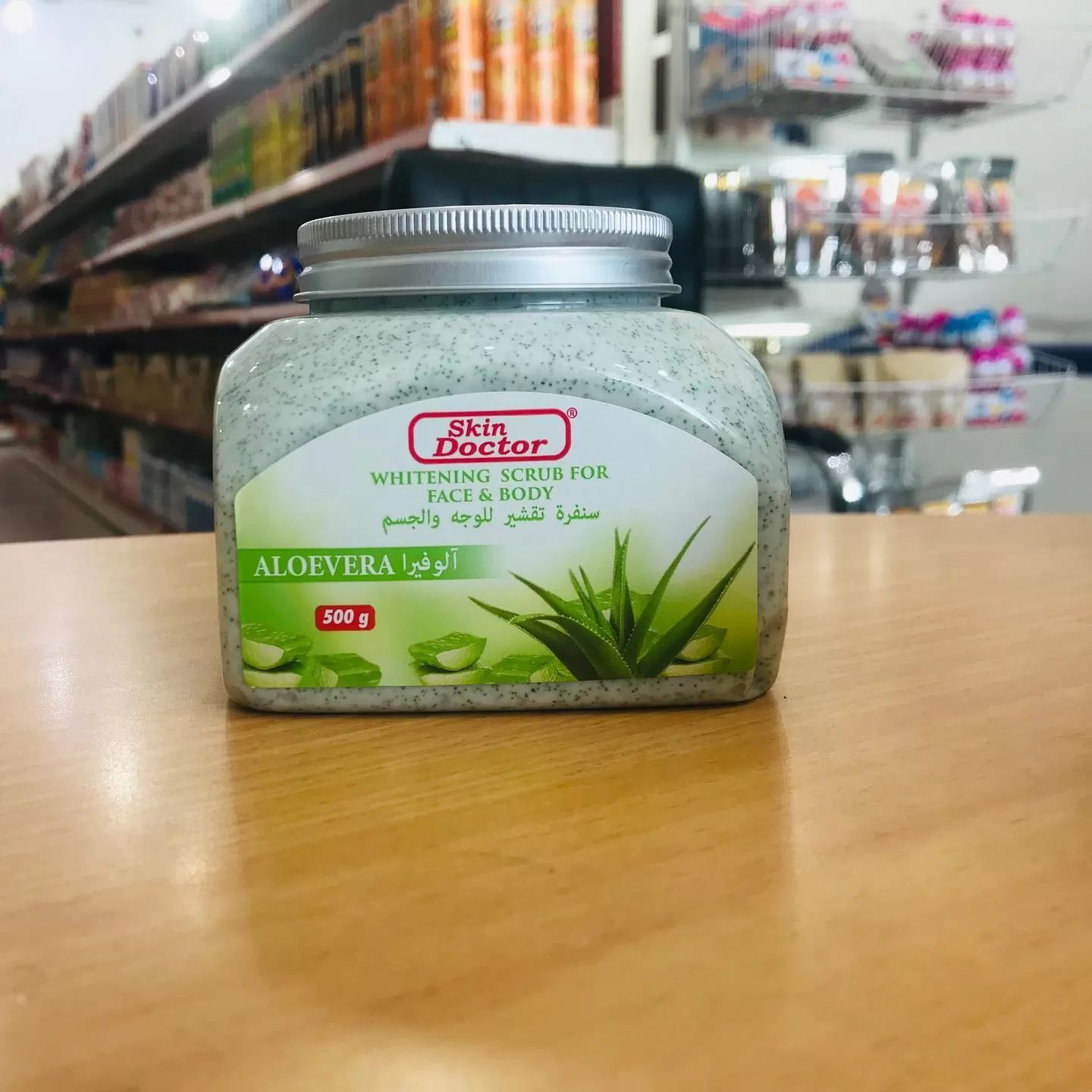 Skin Doctor Aloevera Face & Body Whitening Scrub - 500ml - Natural Care Skin Doctor Whitening Scrub For Face &Body - Aloevera