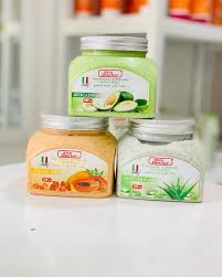 Skin Doctor Avocado Face & Body Whitening Scrub - 500ml - Natural Care Skin Doctor Whitening Scrub For Face &Body - Avocado