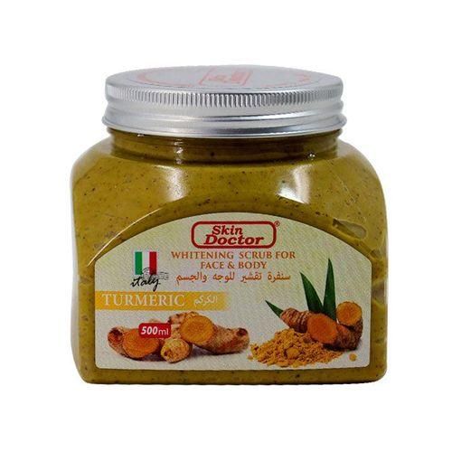 Skin Doctor Tumeric Face & Body Whitening Scrub - 500ml - Natural Care Skin Doctor Whitening Scrub For Face &Body - Tumeric