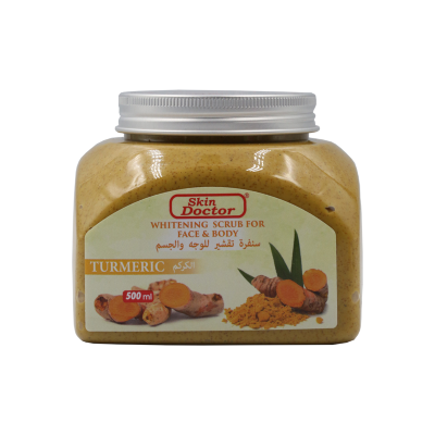 Skin Doctor Tumeric Face & Body Whitening Scrub - 500ml - Natural Care Skin Doctor Whitening Scrub For Face &Body - Tumeric