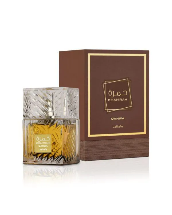 Lattafa Khamrah Qahwa Eau de Parfum Spray Suitable for Women and Men Khamrah Qahwa Lattafa Perfumes EDP Unisex Fragrance Khamra kamra Perfume