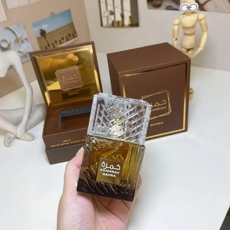 Lattafa Khamrah Qahwa Eau de Parfum Spray Suitable for Women and Men Khamrah Qahwa Lattafa Perfumes EDP Unisex Fragrance Khamra kamra Perfume