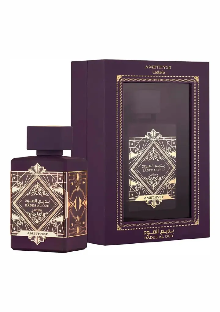 Lattafa Badee Al Oud Amethyst Eau de Parfum 100ml Suitable for Women and Men Badee Al Oud Amethyst Original Fragrance | EDP | Unisex Perfumes