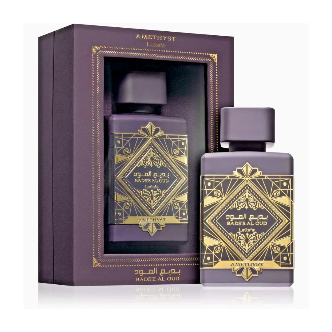 Lattafa Badee Al Oud Amethyst Eau de Parfum 100ml Suitable for Women and Men Badee Al Oud Amethyst Original Fragrance | EDP | Unisex Perfumes