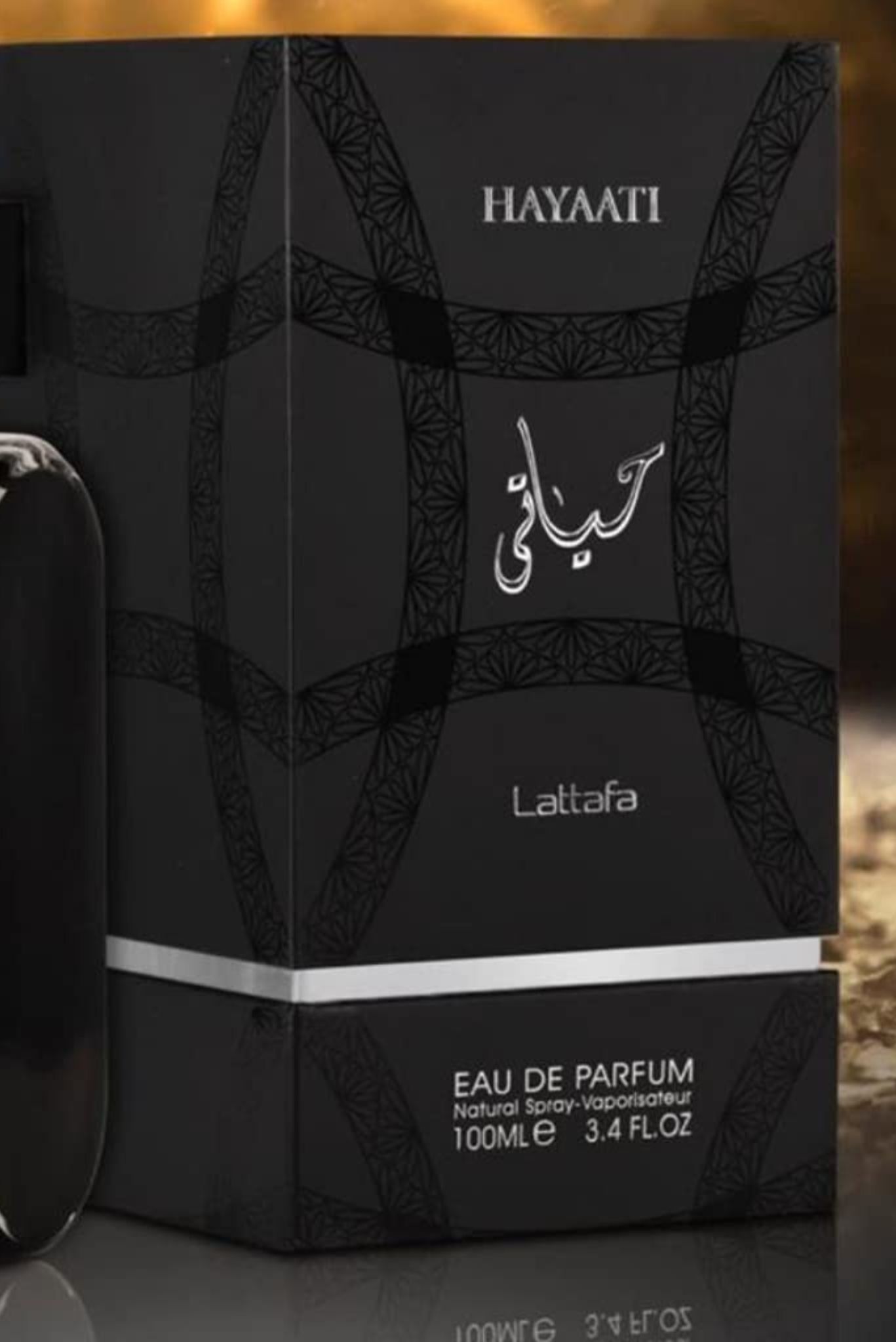 Lattafa Hayaati Black Eau de Parfum 100ml Fragrance Suitable For Women and Men Hayaati Black EDP Perfumes Lattafa Unisex