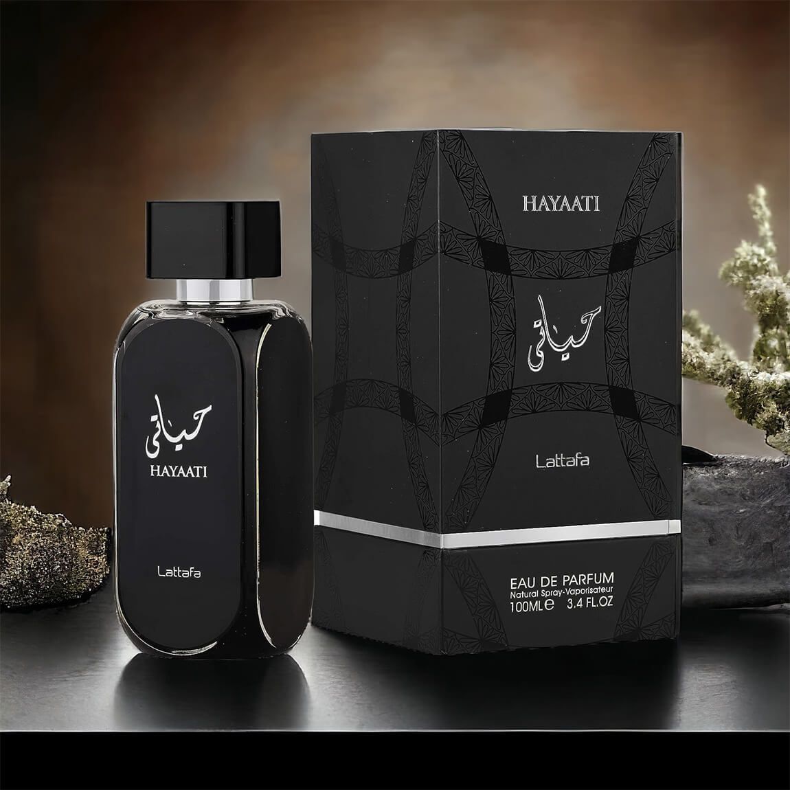 Lattafa Hayaati Black Eau de Parfum 100ml Fragrance Suitable For Women and Men Hayaati Black EDP Perfumes Lattafa Unisex