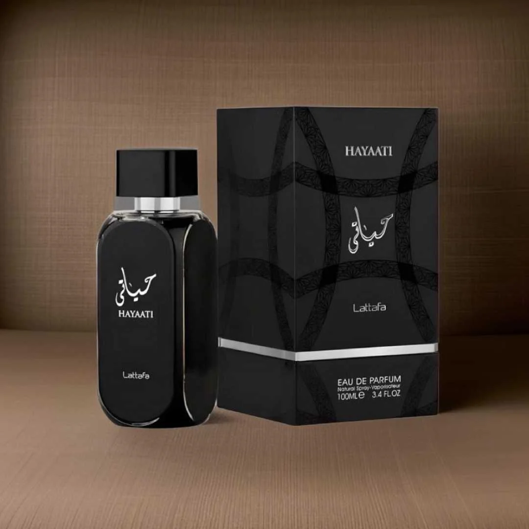 Lattafa Hayaati Black Eau de Parfum 100ml Fragrance Suitable For Women and Men Hayaati Black EDP Perfumes Lattafa Unisex