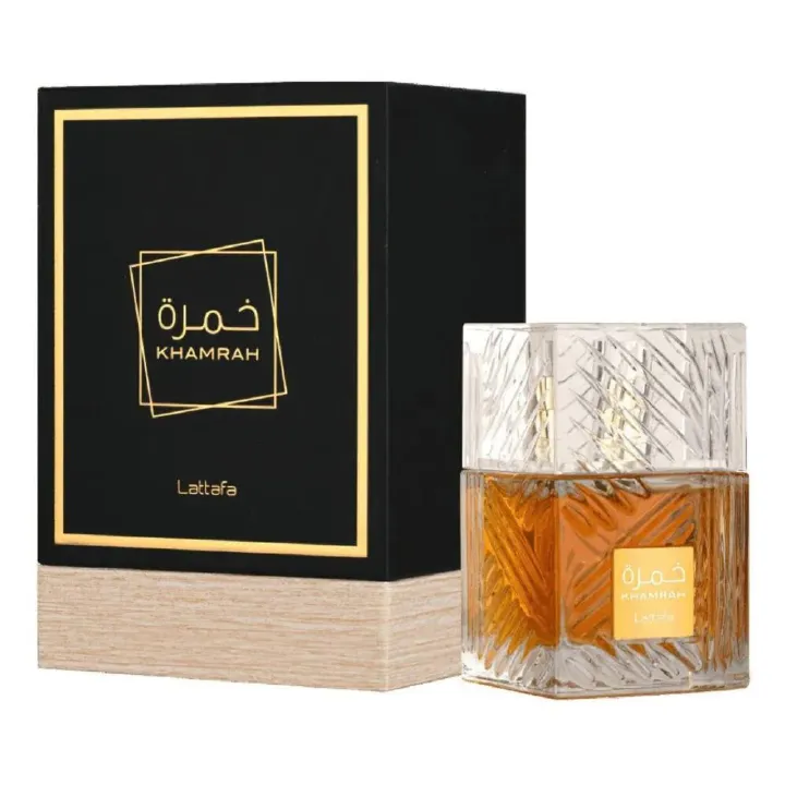 Lattafa Khamrah Perfume | Eau De Parfum 100ml | Unisex Fragrance Khamrah by Lattafa Perfumes Luxurious Long Lasting Arabian Scent Khamra kamra Perfume