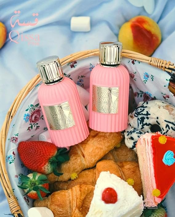 Paris Corner Qissa Pink Perfume EDP 100ml 3.4 Fl Oz Eau de Perfum For Womens Fruity Fragrance - The Parisian Elegance - Paris Corner Qissa Pink Perfume