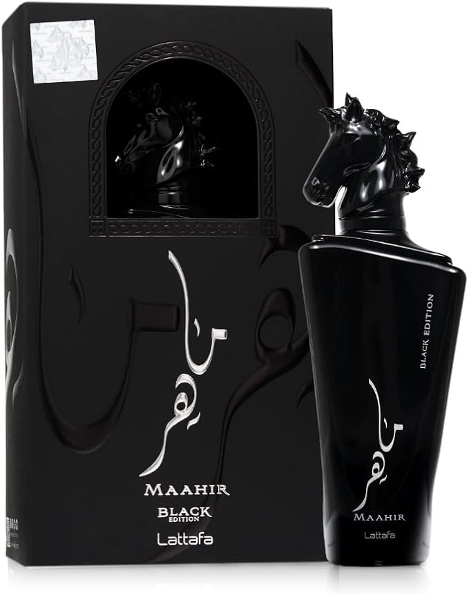 Lattafa Maahir Black Edition Eau De Parfum 100ml Maahir Black Perfume By Lattafa Unisex EDP Fragrance Suitable for Women and Men