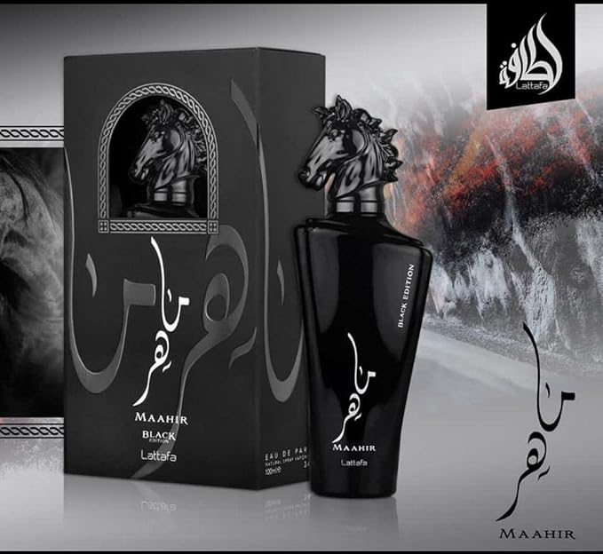 Lattafa Maahir Black Edition Eau De Parfum 100ml Maahir Black Perfume By Lattafa Unisex EDP Fragrance Suitable for Women and Men