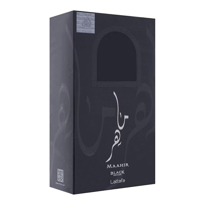 Lattafa Maahir Black Edition Eau De Parfum 100ml Maahir Black Perfume By Lattafa Unisex EDP Fragrance Suitable for Women and Men