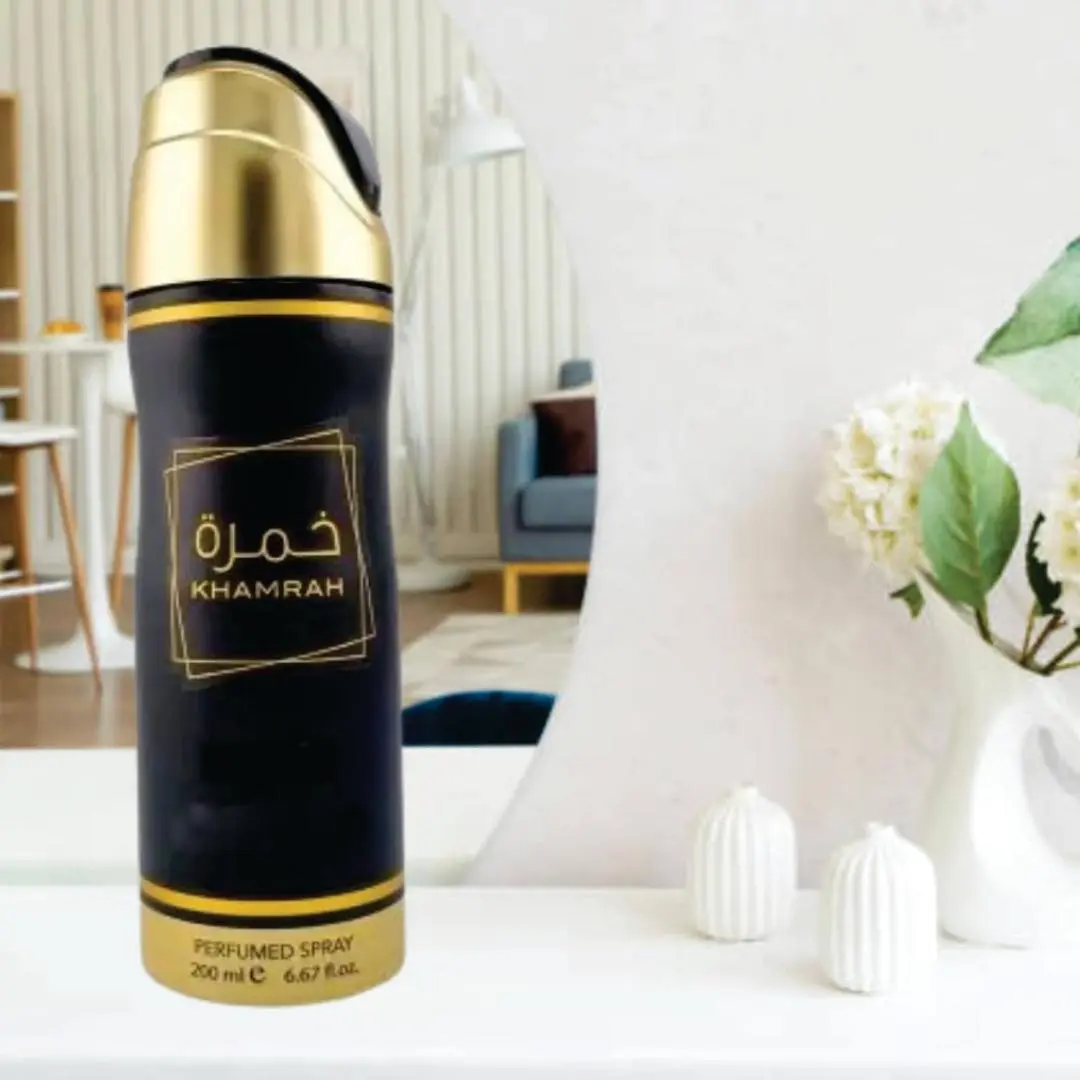 Khamrah Body Spray 200ml by Lattafa Khamrah Perfumed Body Spray Unisex Fragrance Suitable for Women and Men