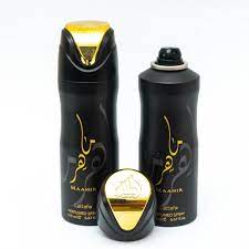 Lattafa Maahir Gold Perfumed Body Spray Deo 200ml Maahir Gold by Lattafa Unisex Fragrance Suitable for Men and Women