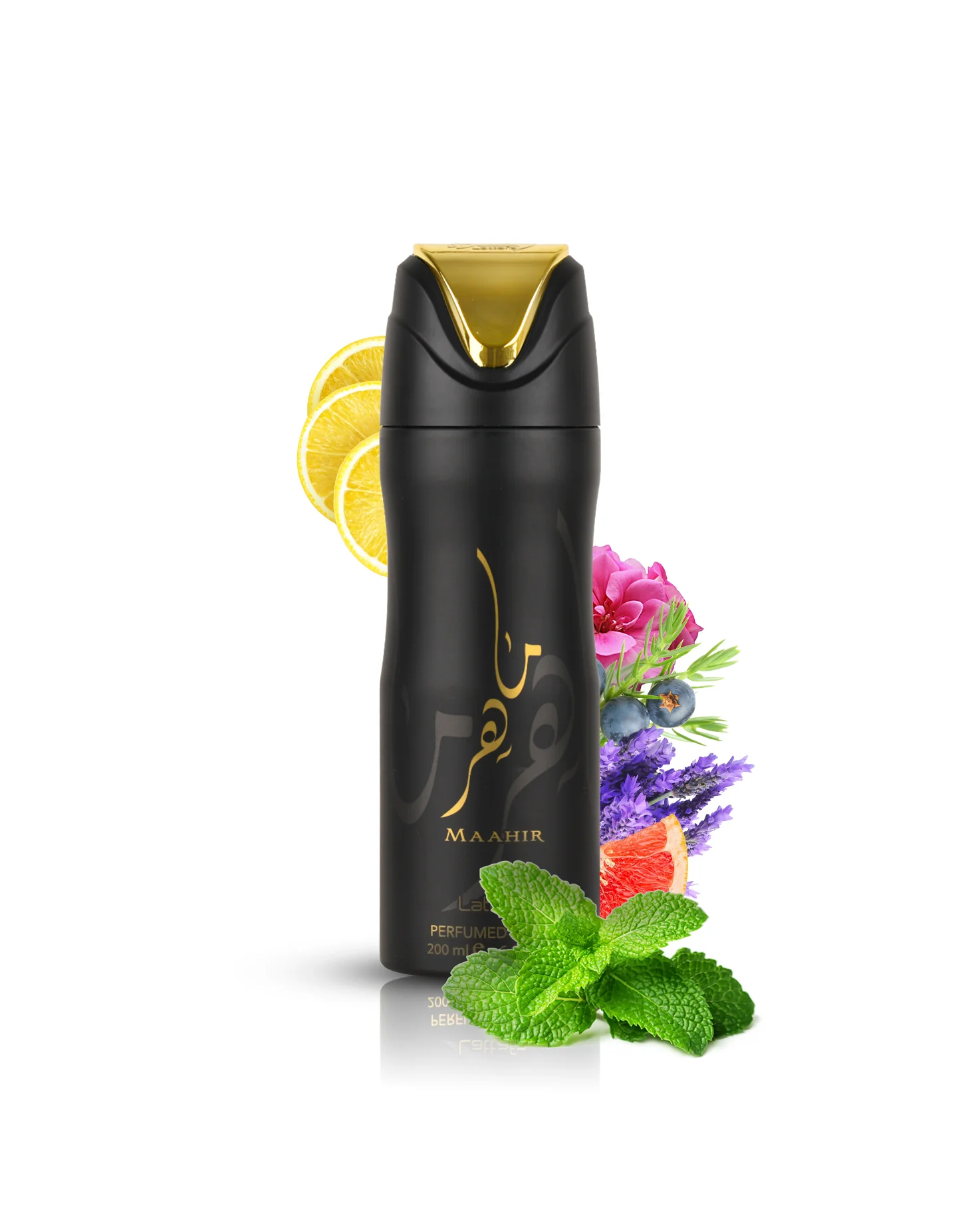 Lattafa Maahir Gold Perfumed Body Spray Deo 200ml Maahir Gold by Lattafa Unisex Fragrance Suitable for Men and Women
