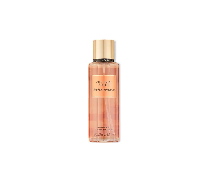 Victoria's Secret Amber Romance Refreshing Body Mist, 250ml Amber Romance Victorias Secret Mist Fragrance for Women, known for its Warm and Alluring Scent