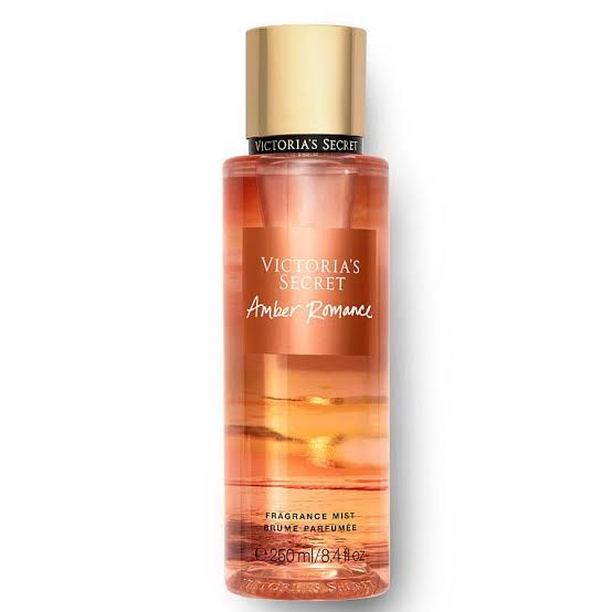 Victoria's Secret Amber Romance Refreshing Body Mist, 250ml Amber Romance Victorias Secret Mist Fragrance for Women, known for its Warm and Alluring Scent