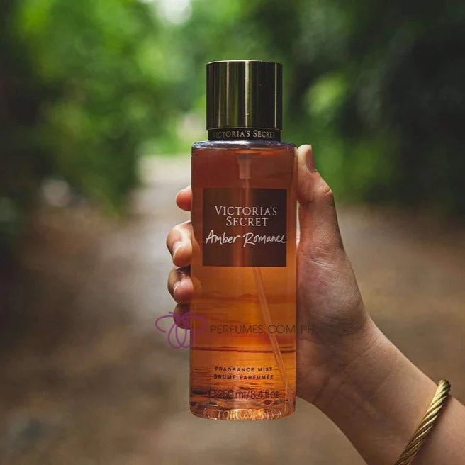 Victoria's Secret Amber Romance Refreshing Body Mist, 250ml Amber Romance Victorias Secret Mist Fragrance for Women, known for its Warm and Alluring Scent