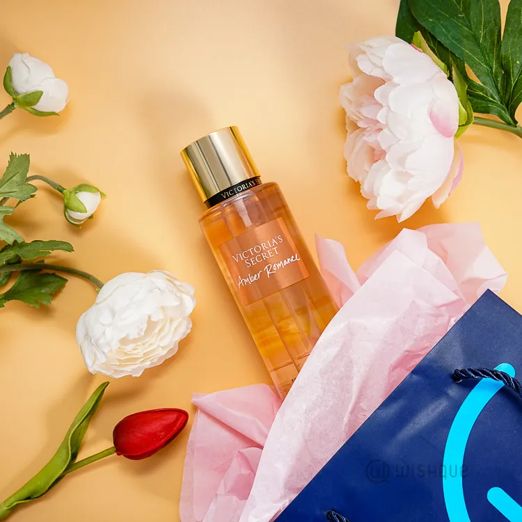 Victoria's Secret Amber Romance Refreshing Body Mist, 250ml Amber Romance Victorias Secret Mist Fragrance for Women, known for its Warm and Alluring Scent