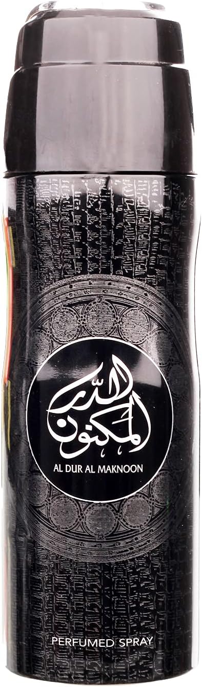 Al Dur Al Maknoon Perfumed Deodorant Body Spray 200ml Fragrance by Lattafa Parfums Al Dur Al Maknoon Unisex Body Spray