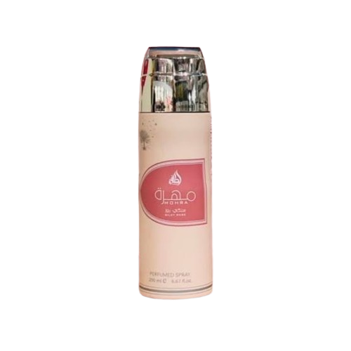 Mohra Silky Rose Perfumed Deodorant Body Spray 200ml Fragrance by Lattafa Mohra Silky Rose Body Spray Suitable for Women