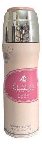 Mohra Silky Rose Perfumed Deodorant Body Spray 200ml Fragrance by Lattafa Mohra Silky Rose Body Spray Suitable for Women