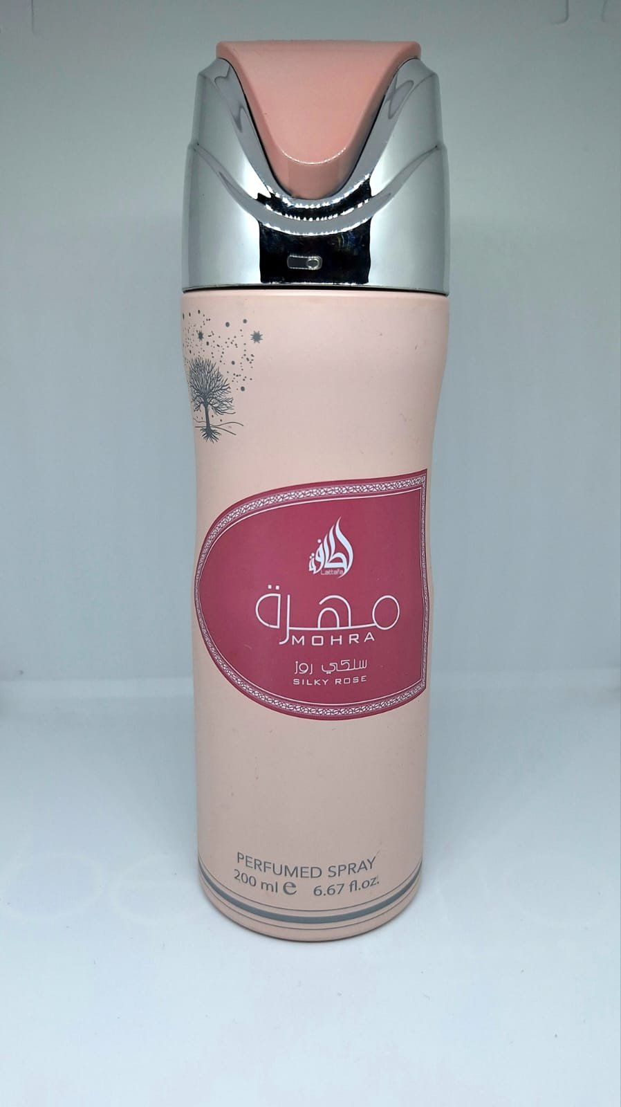 Mohra Silky Rose Perfumed Deodorant Body Spray 200ml Fragrance by Lattafa Mohra Silky Rose Body Spray Suitable for Women