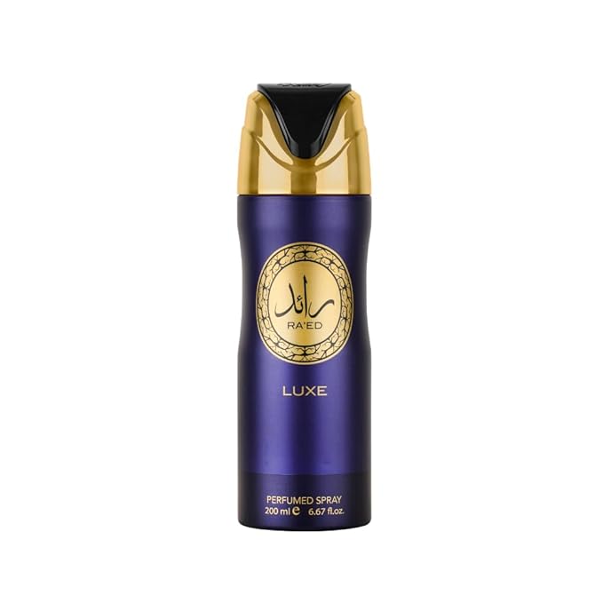 Lattafa Raed Luxe Deodorant Body Spray 200ml Ra'ed Luxe Body Spray Unisex Fragrance by Lattafa Suitable for Women and Men