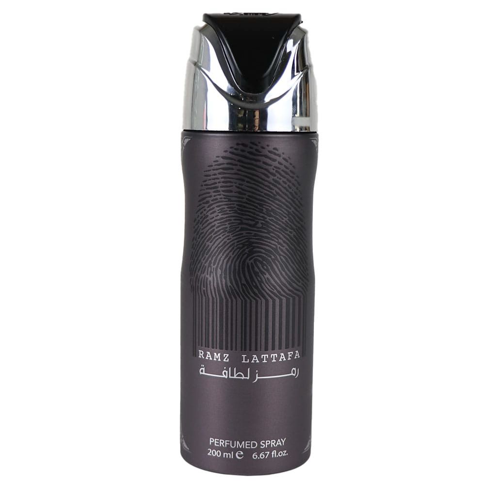 Lattafa Ramz Silver Perfumed Deodorant Body Spray 200ml Perfume Spray Corporal Ramz  Prominent Sweet and Warm Notes